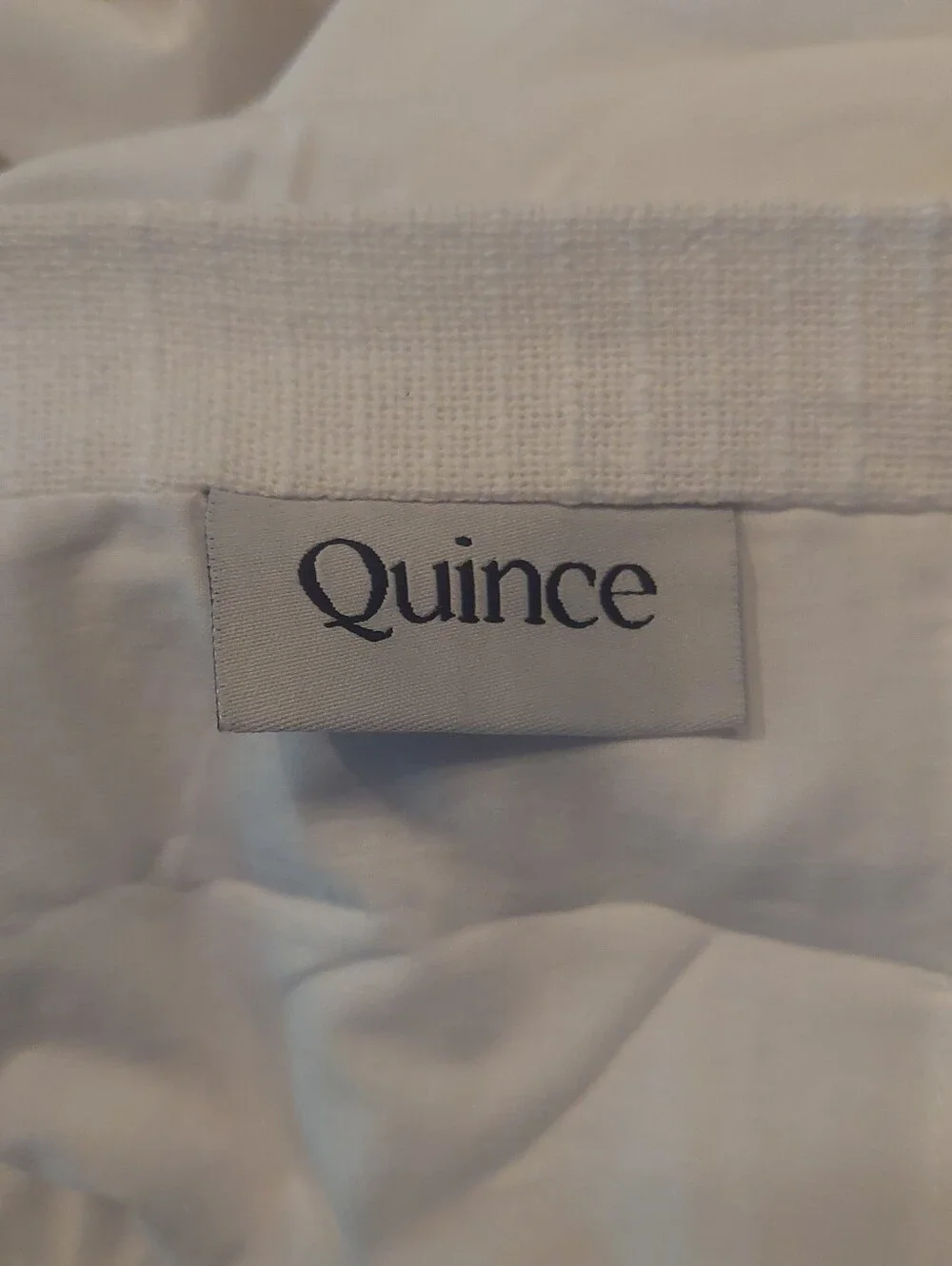 NWT! Quince 100% Cotton White Slub Curtains, 48